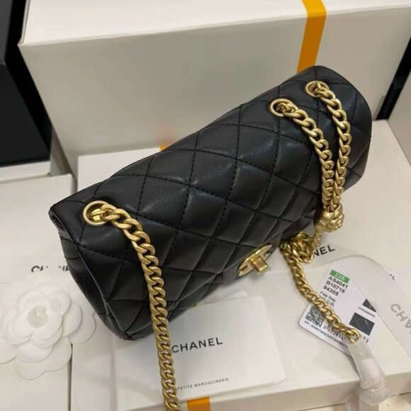 CHANEL Classic Flap CF 23S Shoulder Crossbody Bag Women's Black - Picture 9 of 9